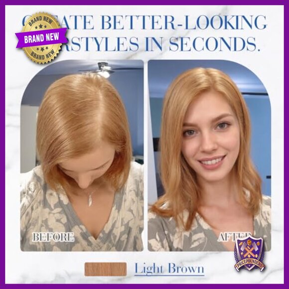 10 Inch Human Hair Topper, 4x5 Lace Base, Straight for Thinning Hair